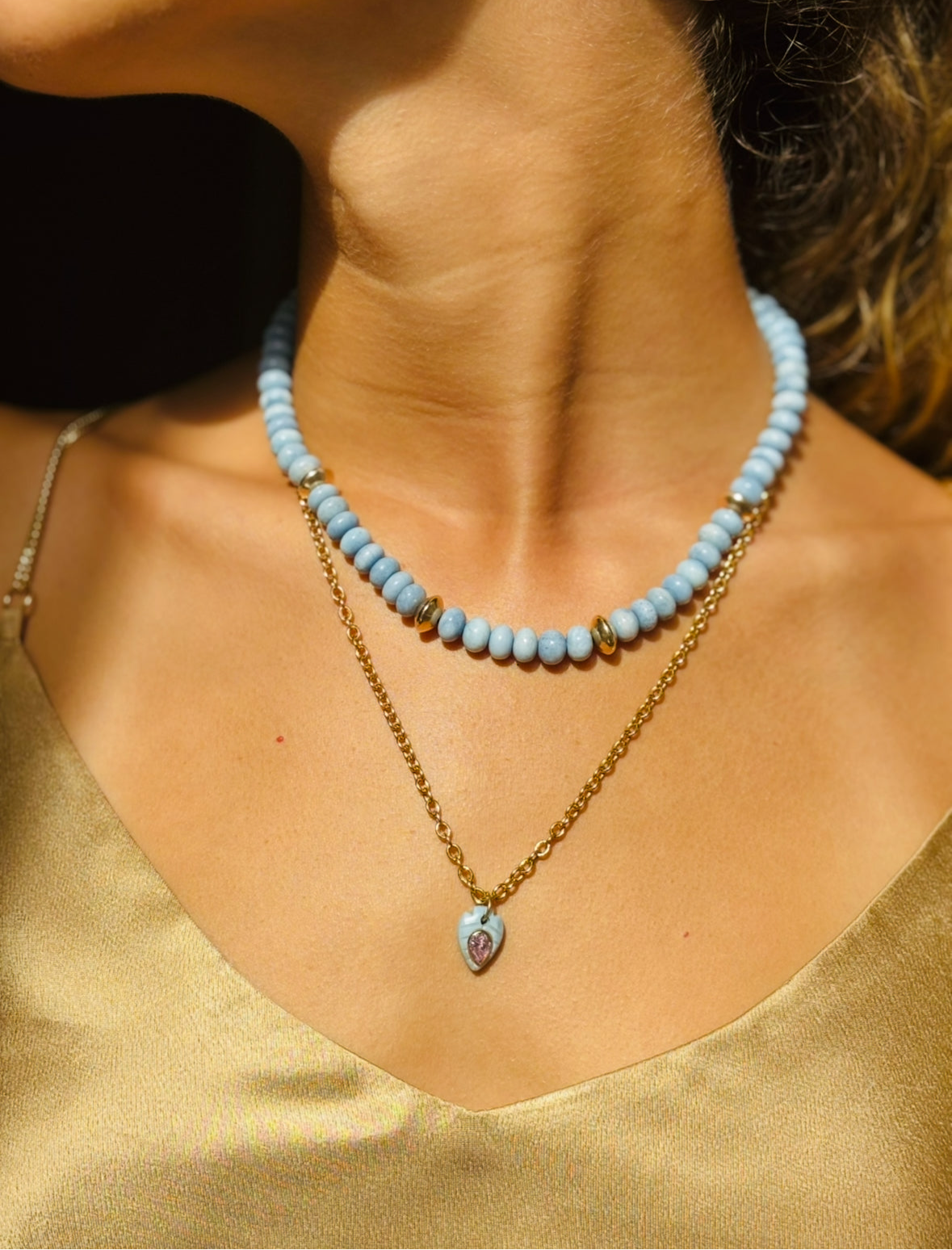 Oregon Blue Opal Necklace