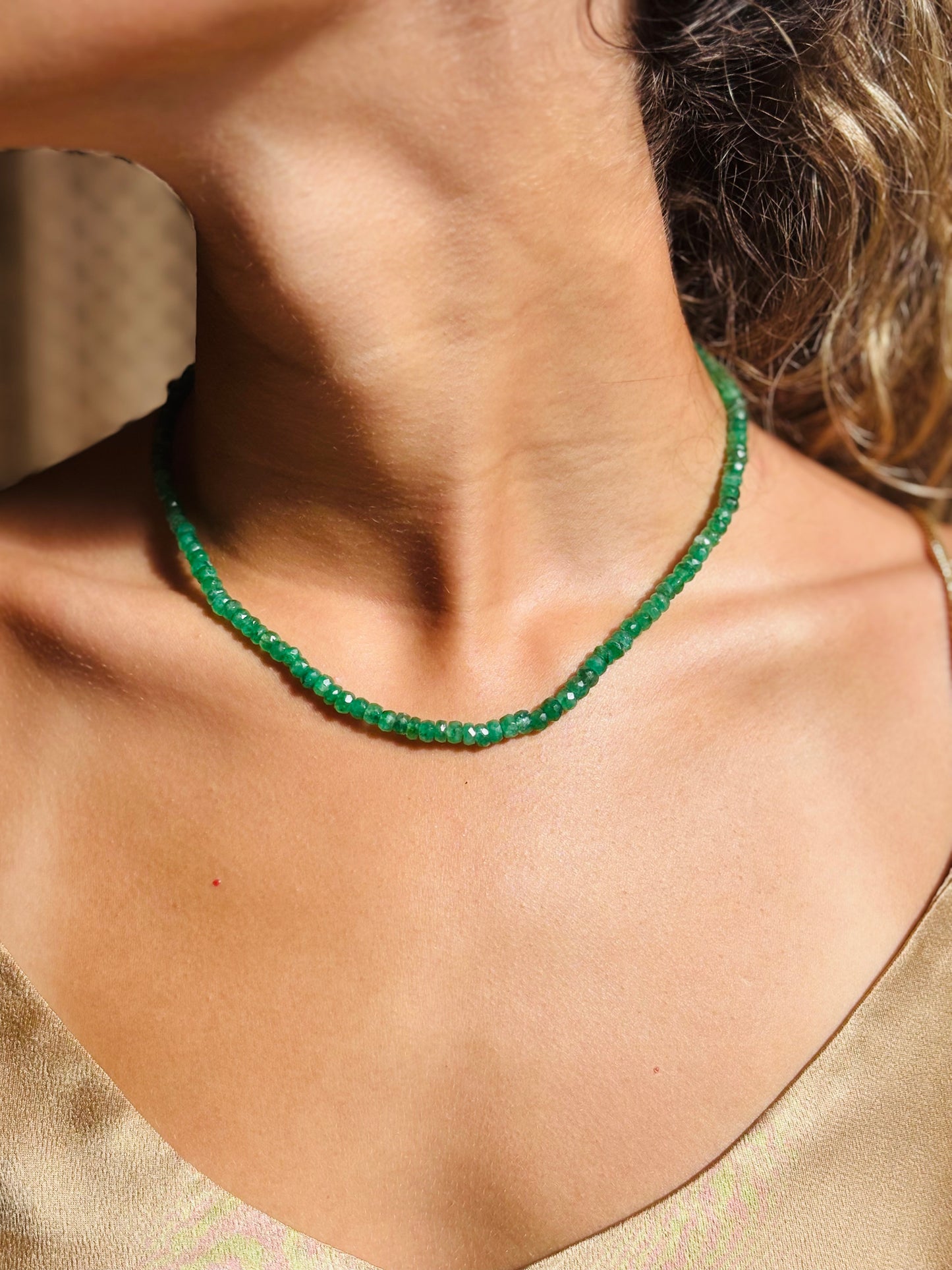 Emerald Necklace, 18”