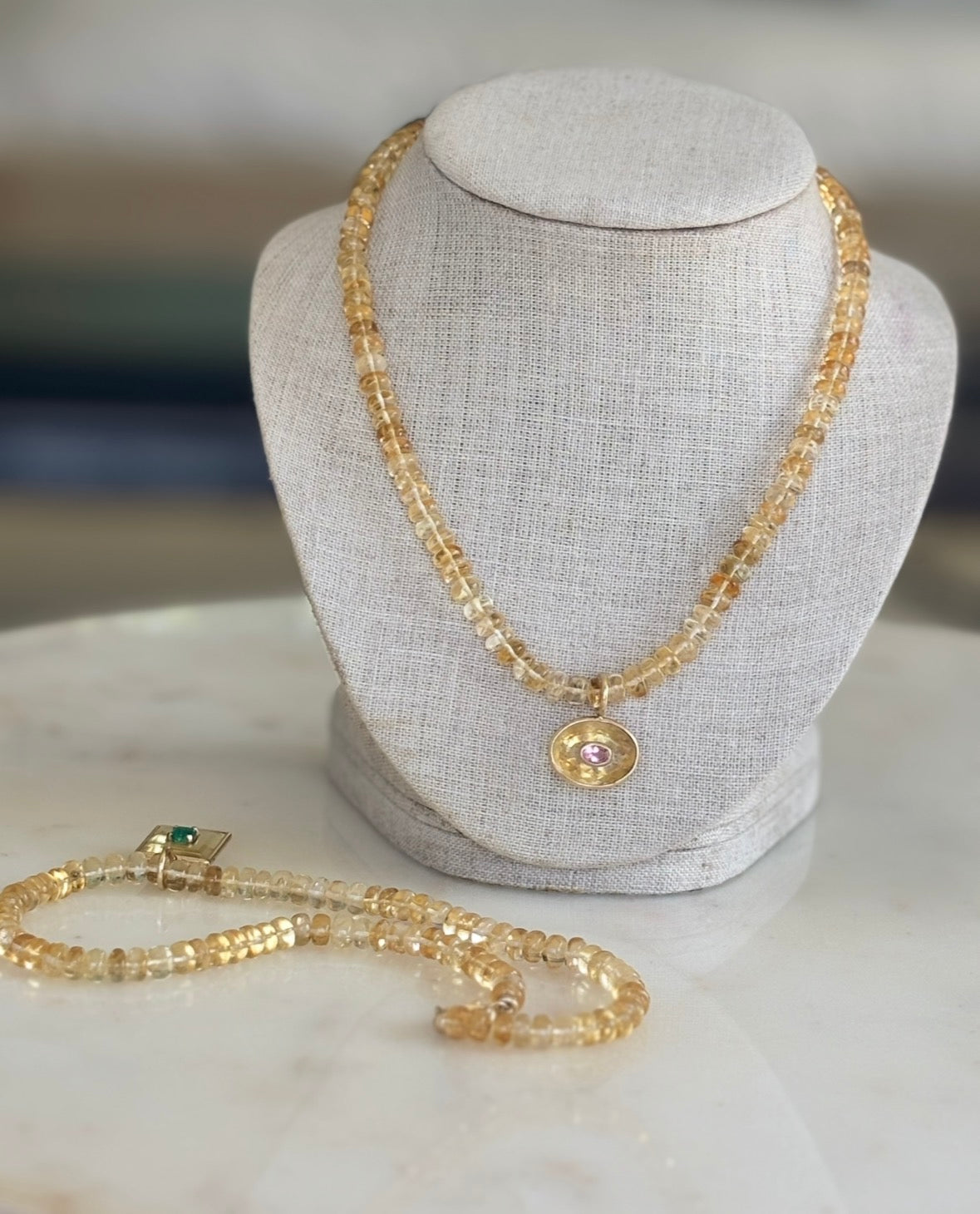 Citrine Necklace, 18”