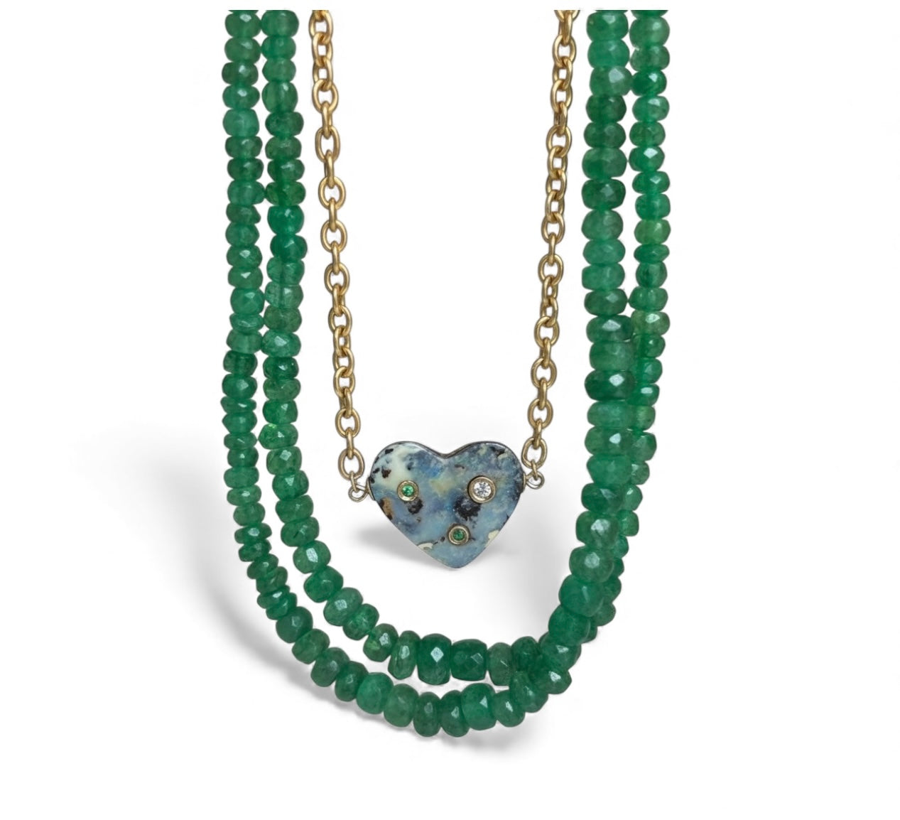 Emerald Necklace, 18”