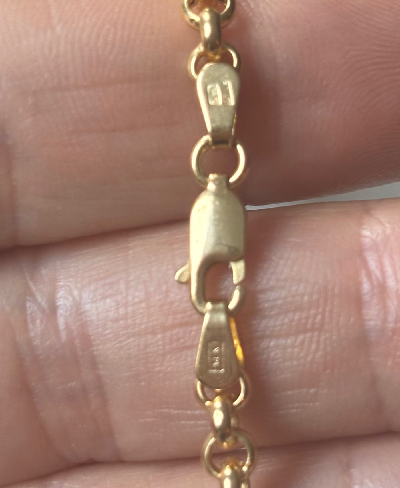 14k Gold Rolo Chain Necklace, large