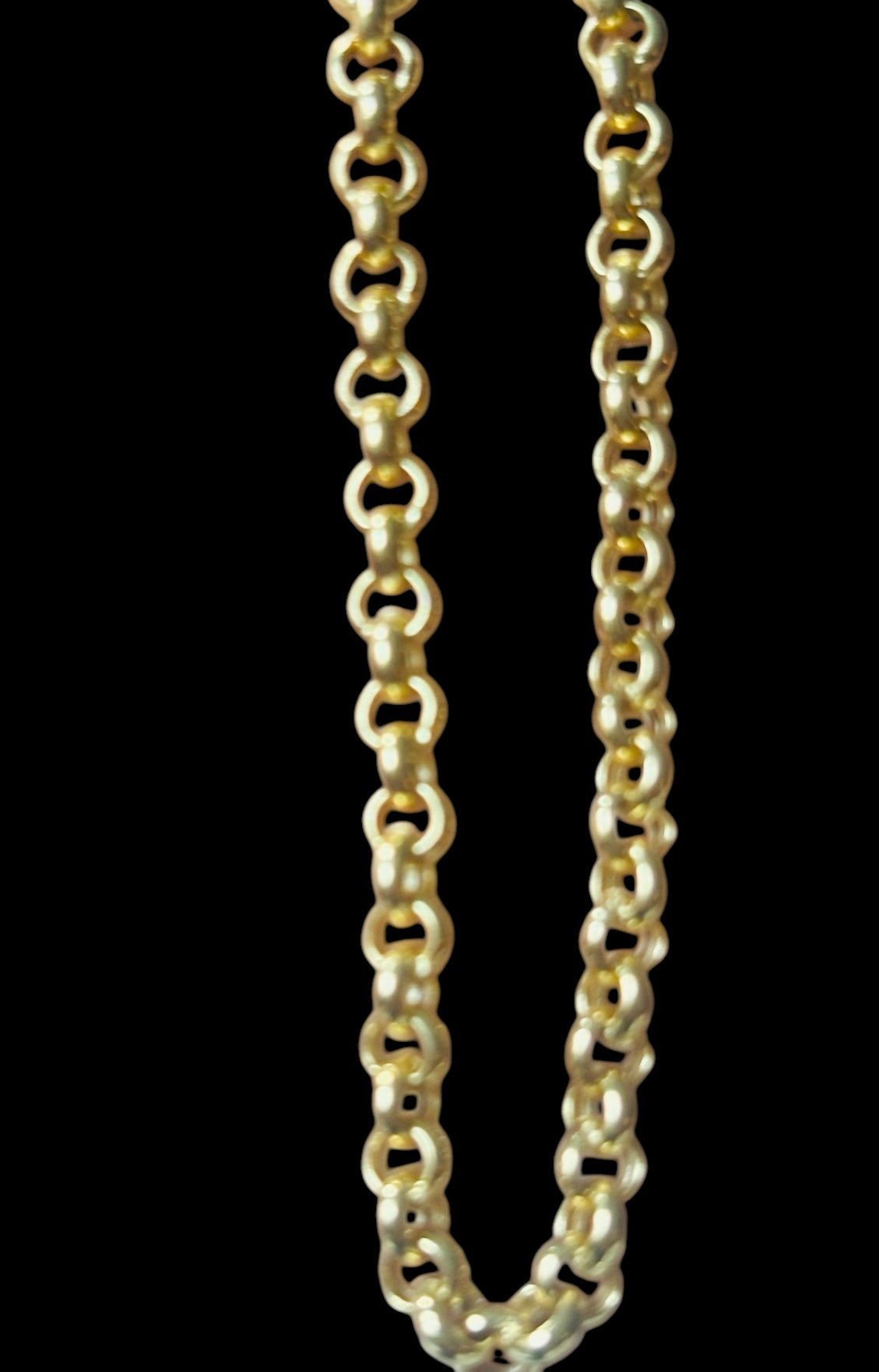 14k Gold Rolo Chain Necklace, large