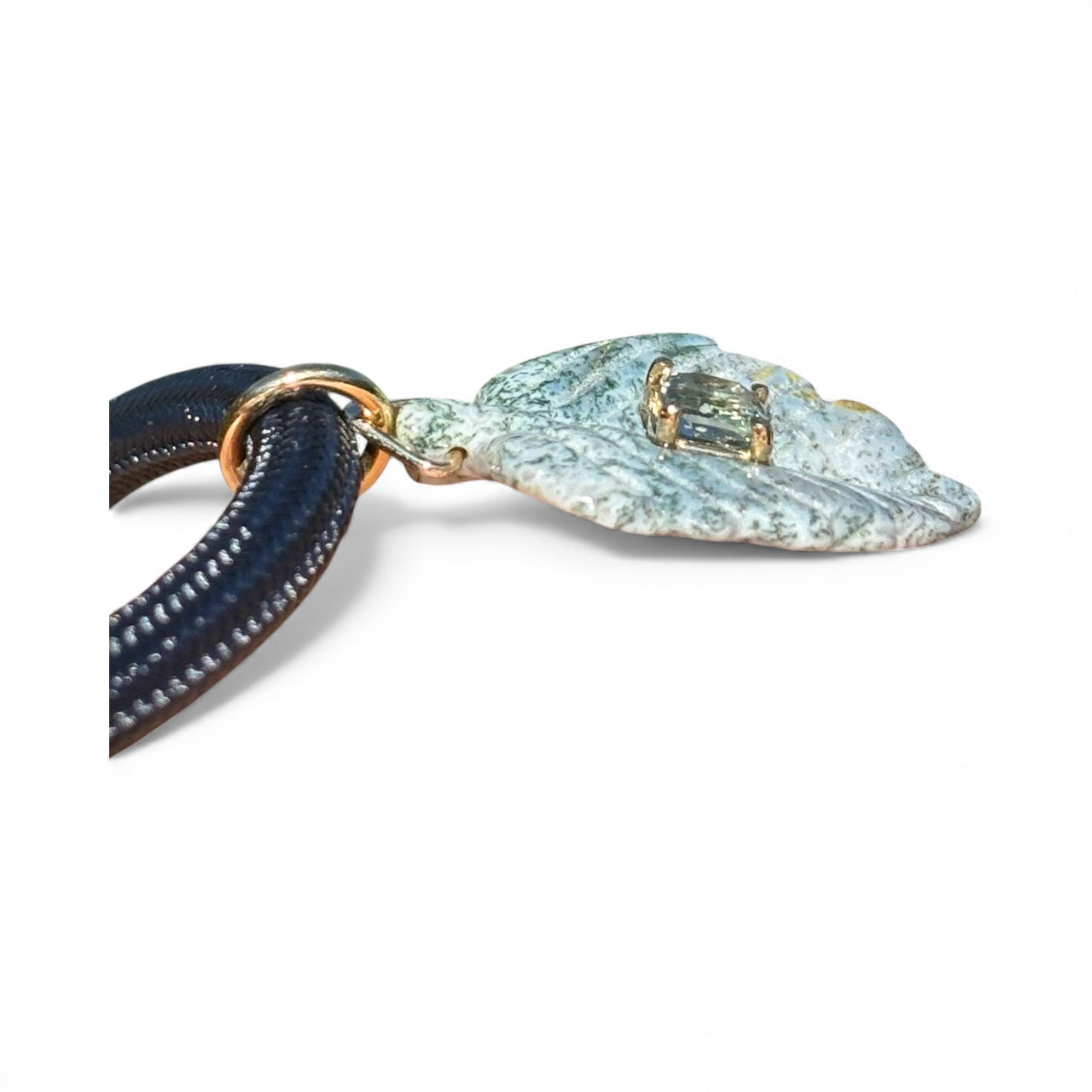 Indian Agate & Spinel Paracord Necklace