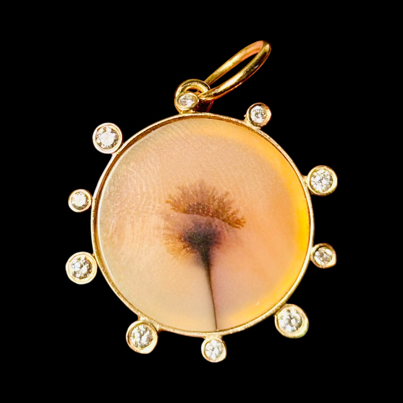 Dendritic Pendant with diamonds: Wishes