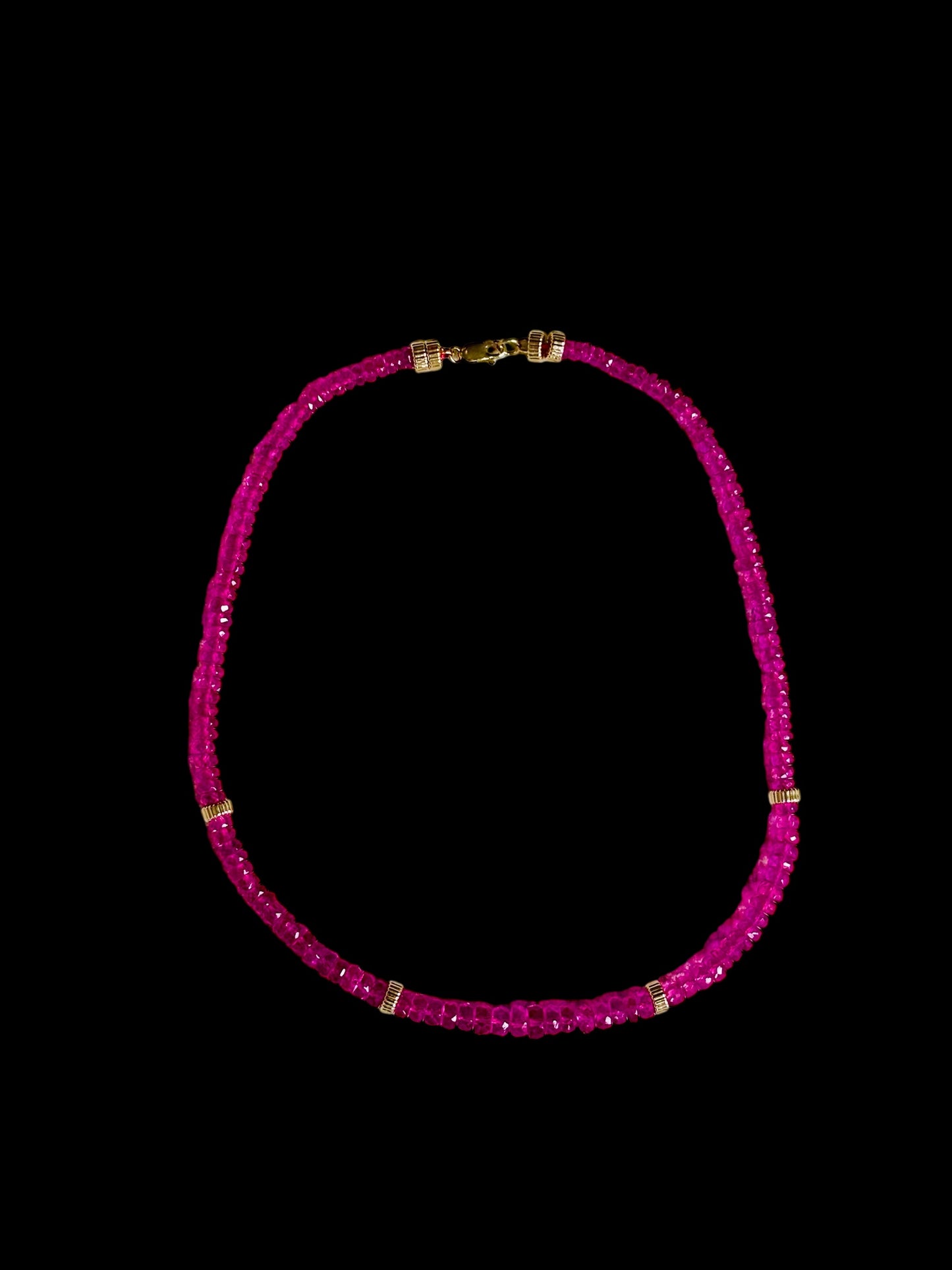 Pink Sapphire Necklace
