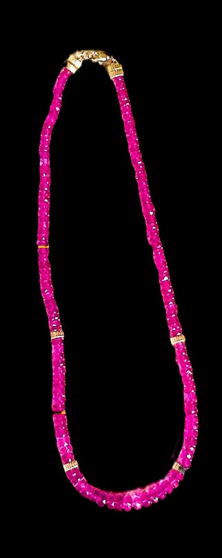 Pink Sapphire Necklace