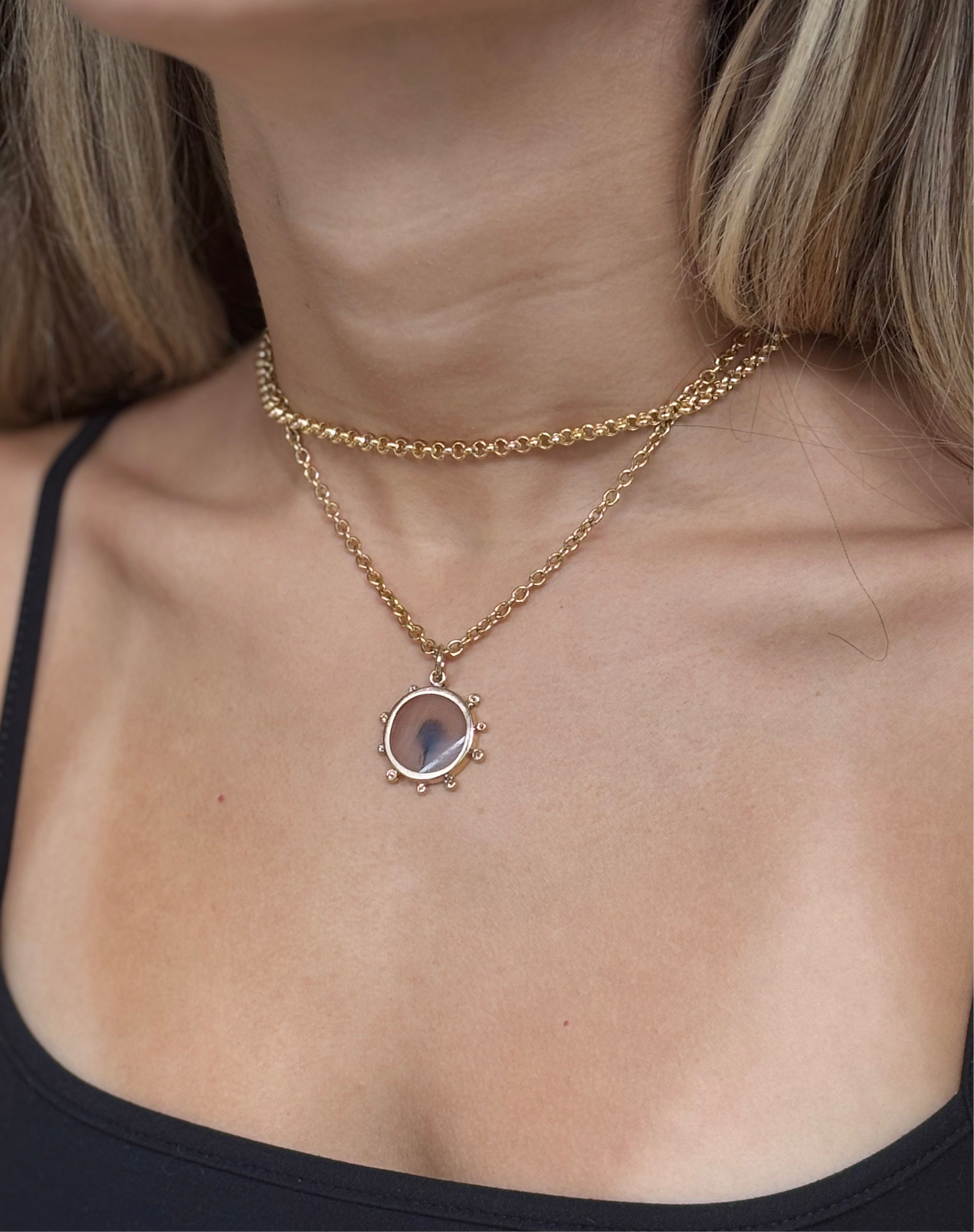 Dendritic Pendant with diamonds: Wishes