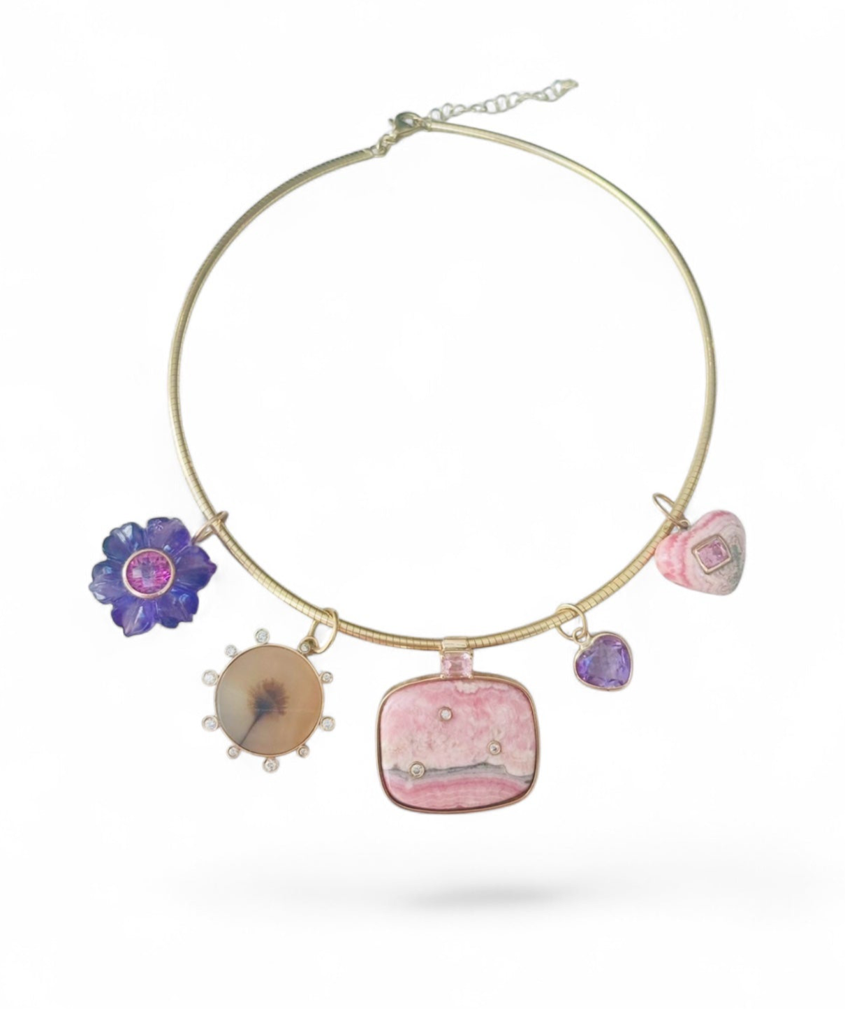 Amethyst Heart Charm