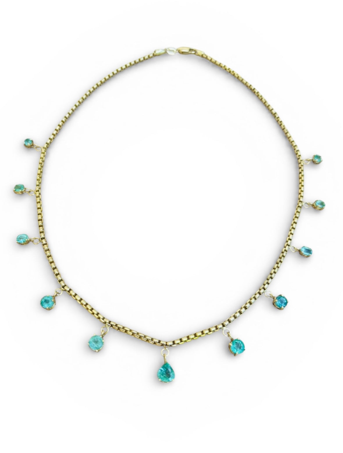 Emerald Fringe Necklace