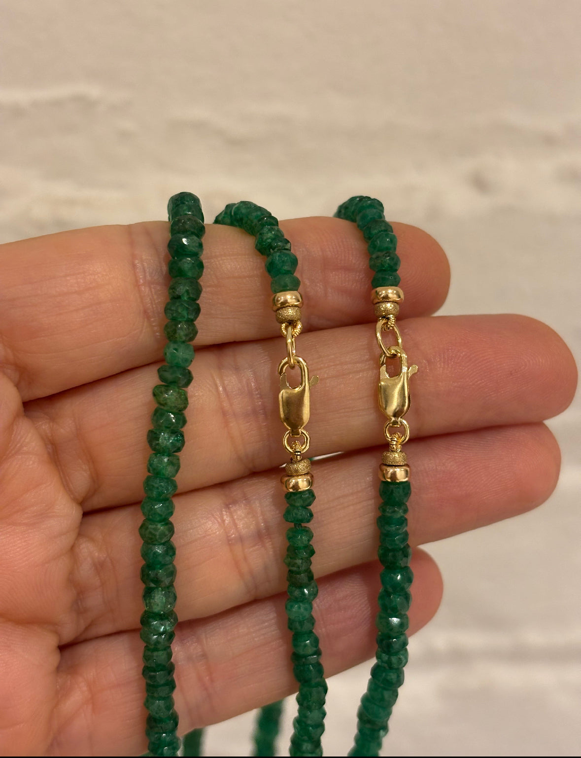 Emerald Necklace, 18”