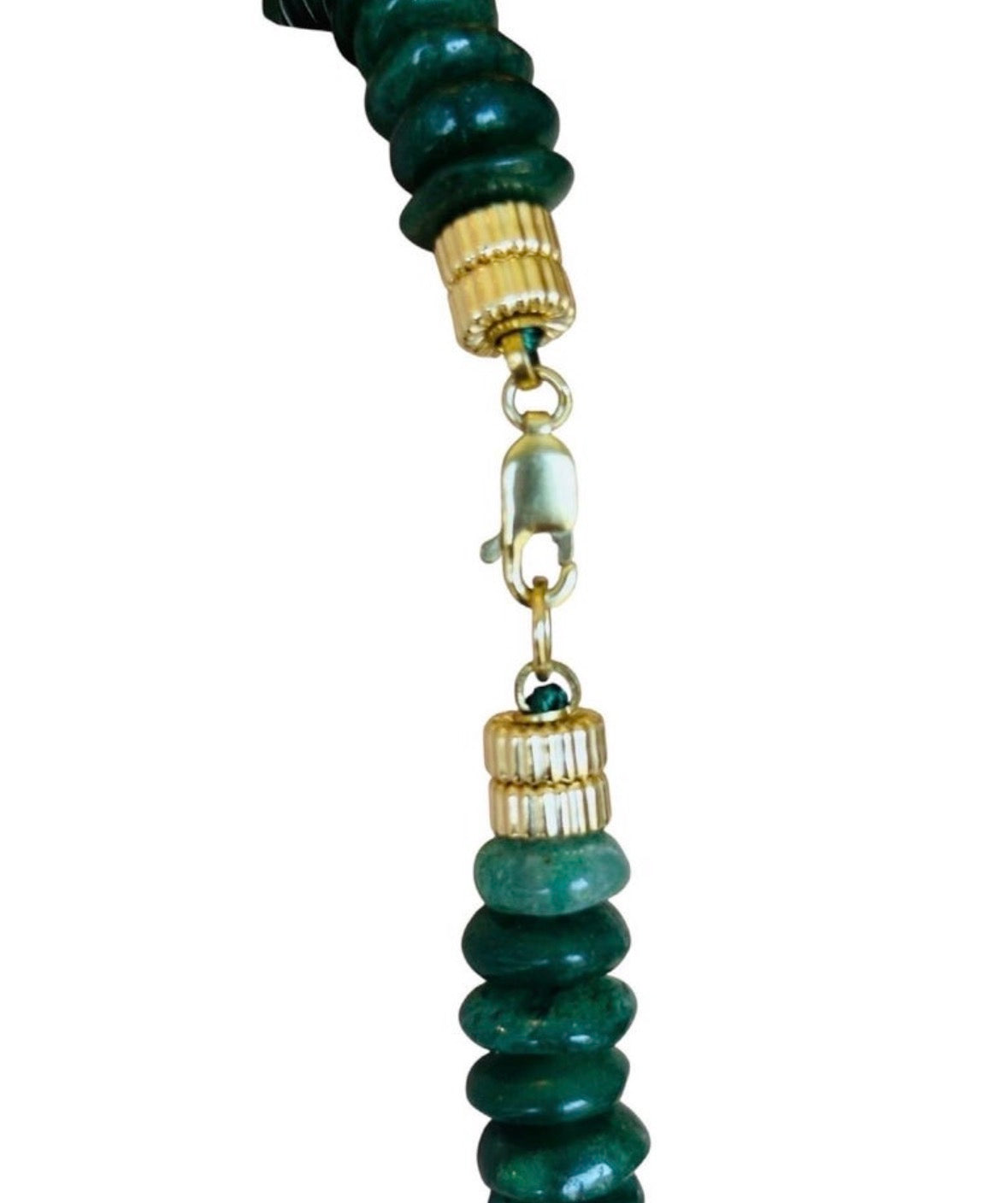 Green Aventurine and 14k Gold Necklace