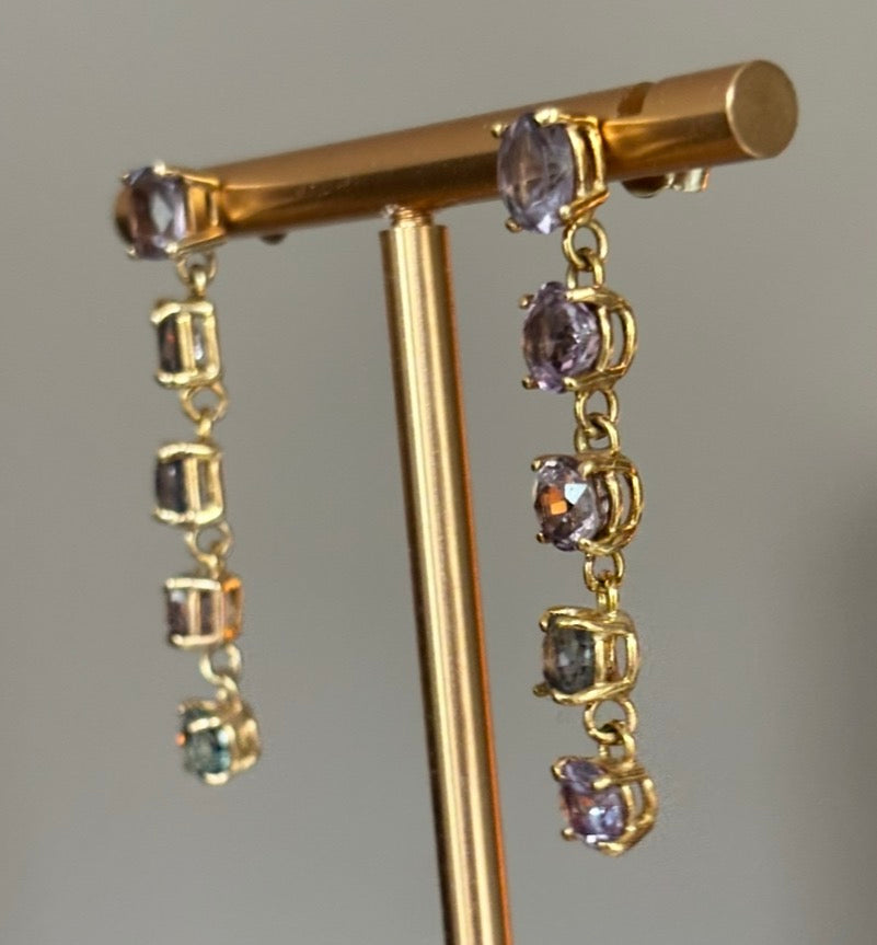 Spinel Drop Earrings