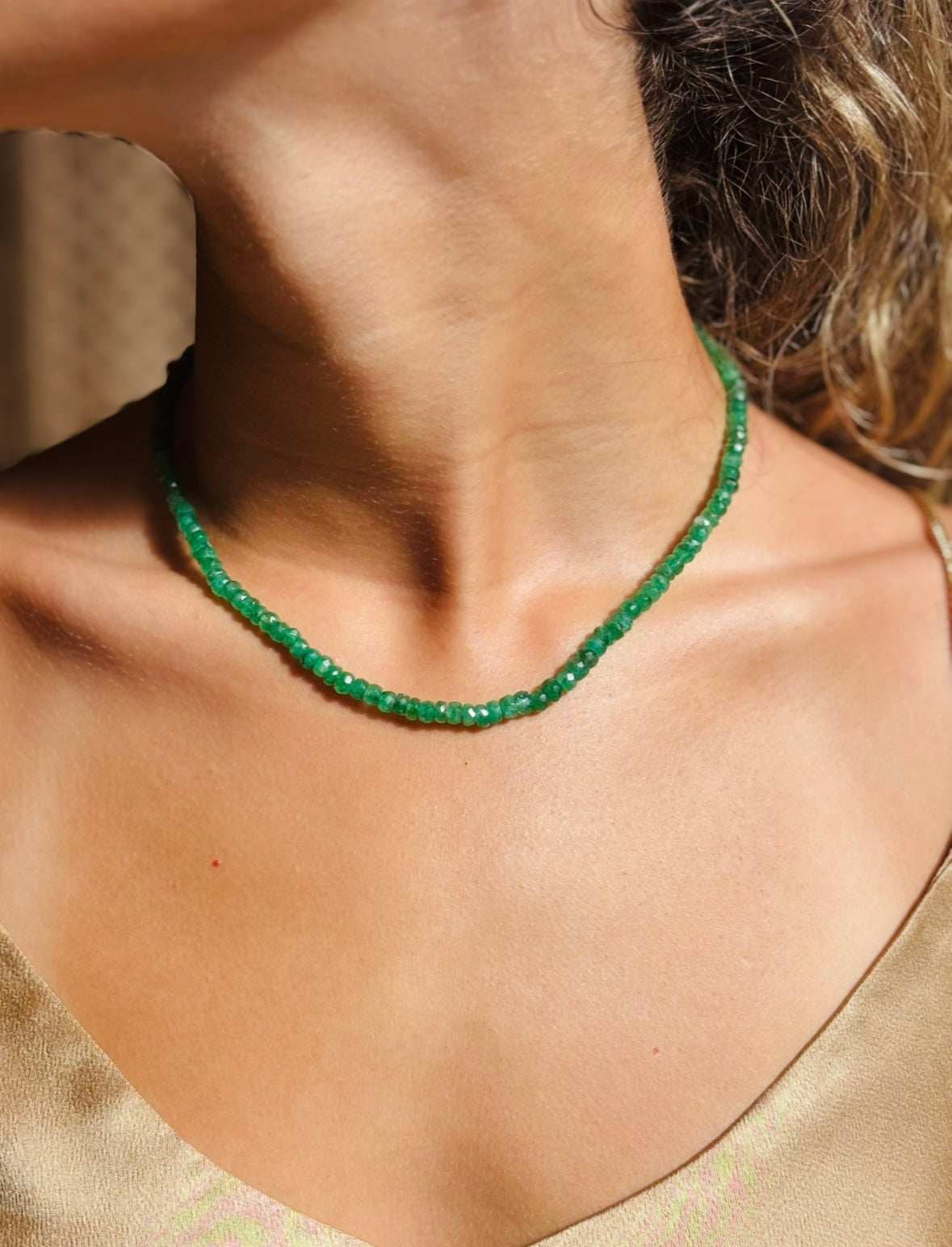 Emerald Necklace, 16”