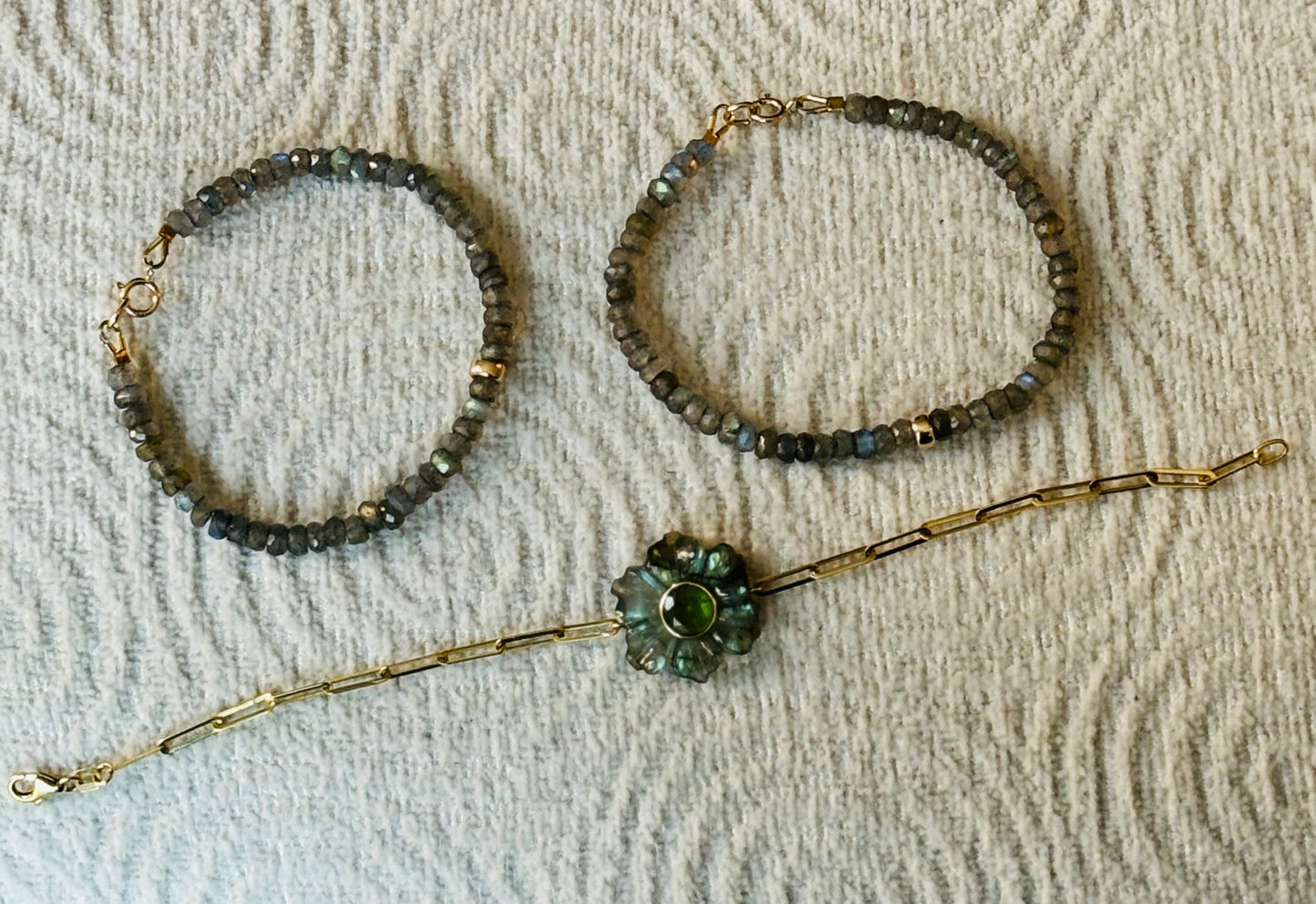 Labradorite Heishi Bracelet