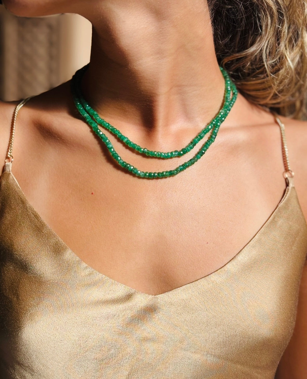 Emerald Necklace, 18”