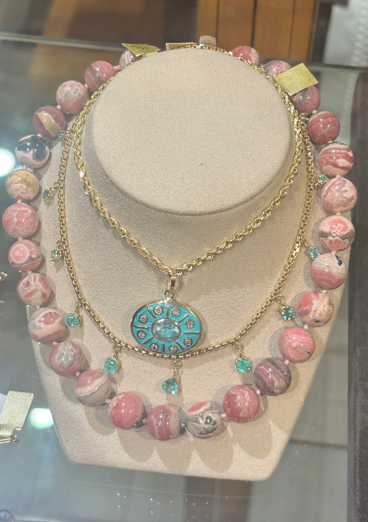 Emerald Fringe Necklace