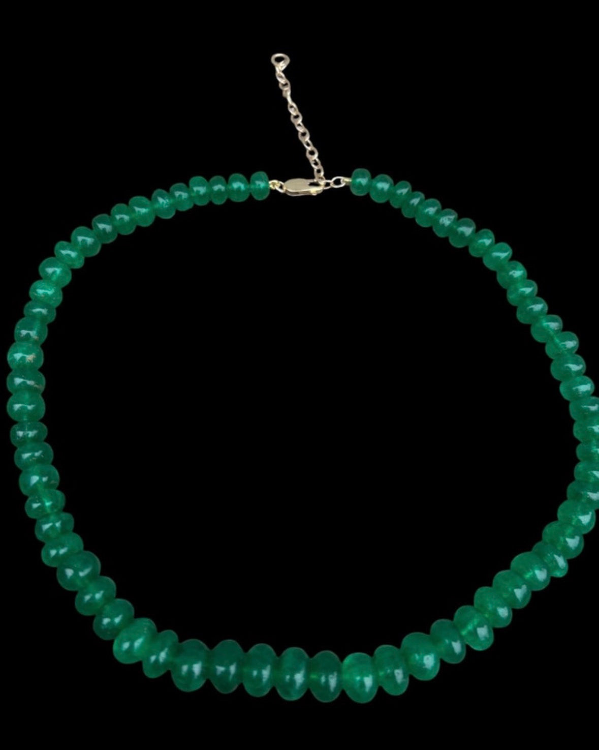 Emerald Rondelle Necklace