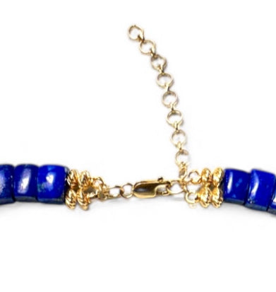 CLEO Necklace, Lapis & Emeralds