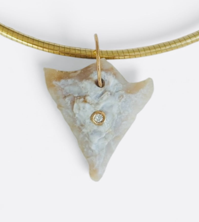 Arrowhead Pendant with Diamond