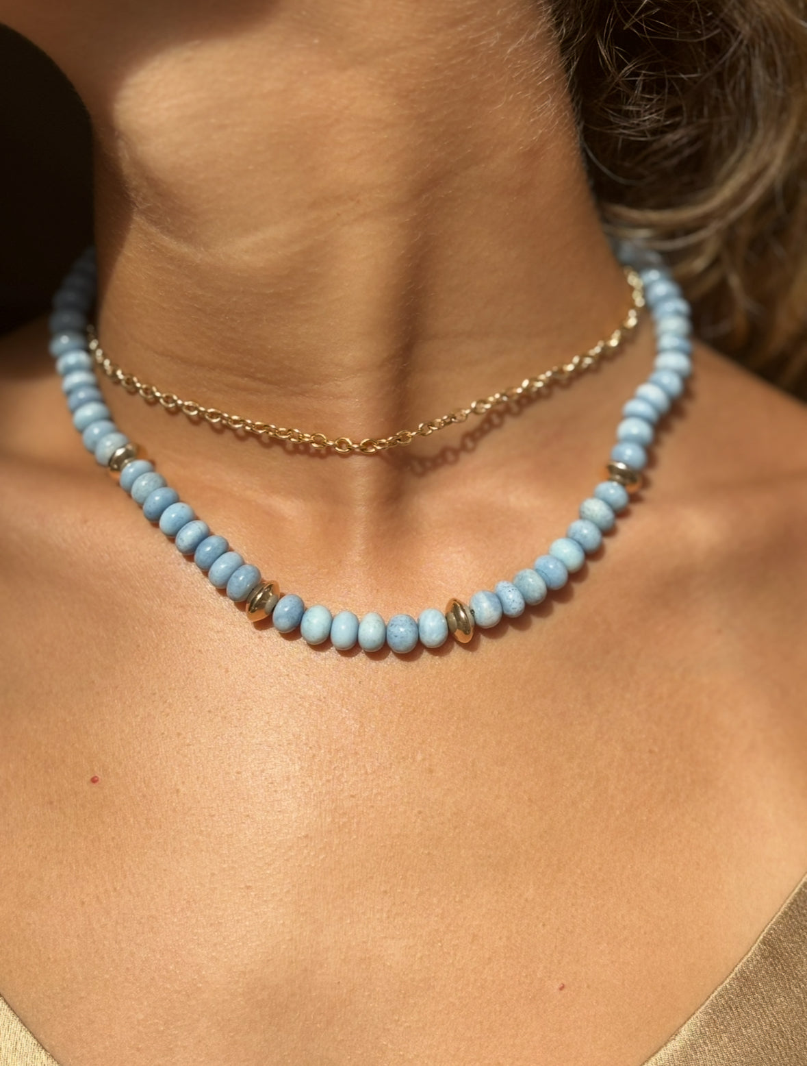 Oregon Blue Opal Necklace