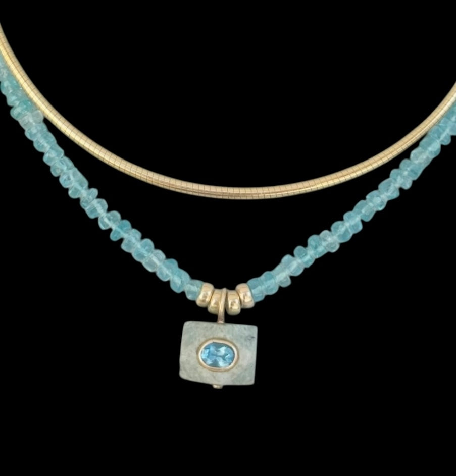 Apatite Pendant Necklace