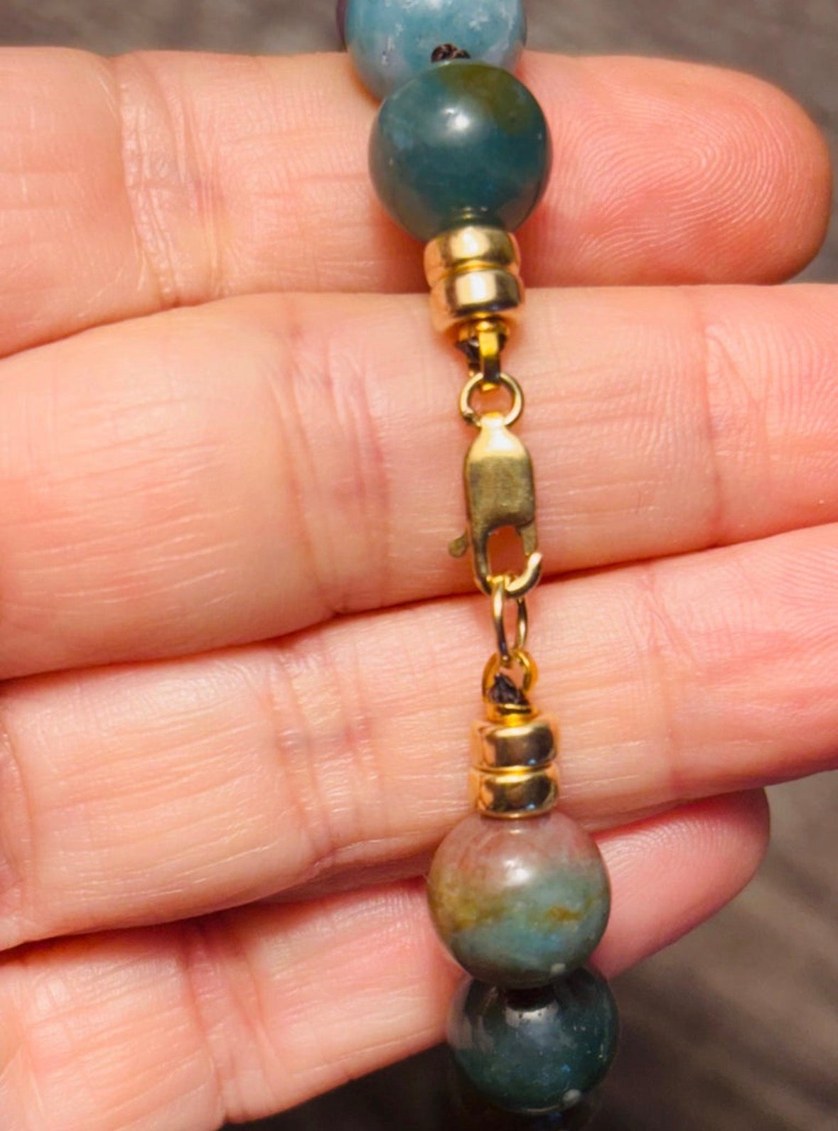 Indian Agate Ball Beaded Necklace