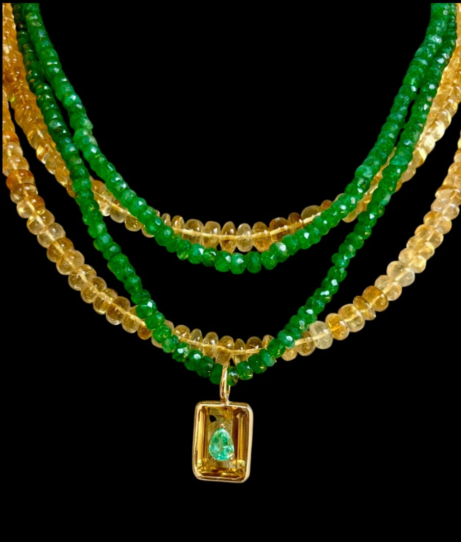 Citrine Necklace, 18”