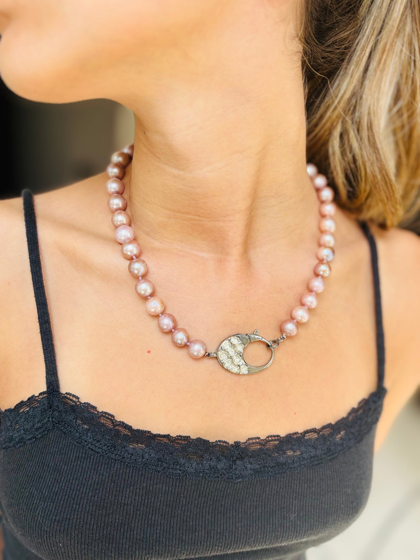 Pink Pearl Necklace