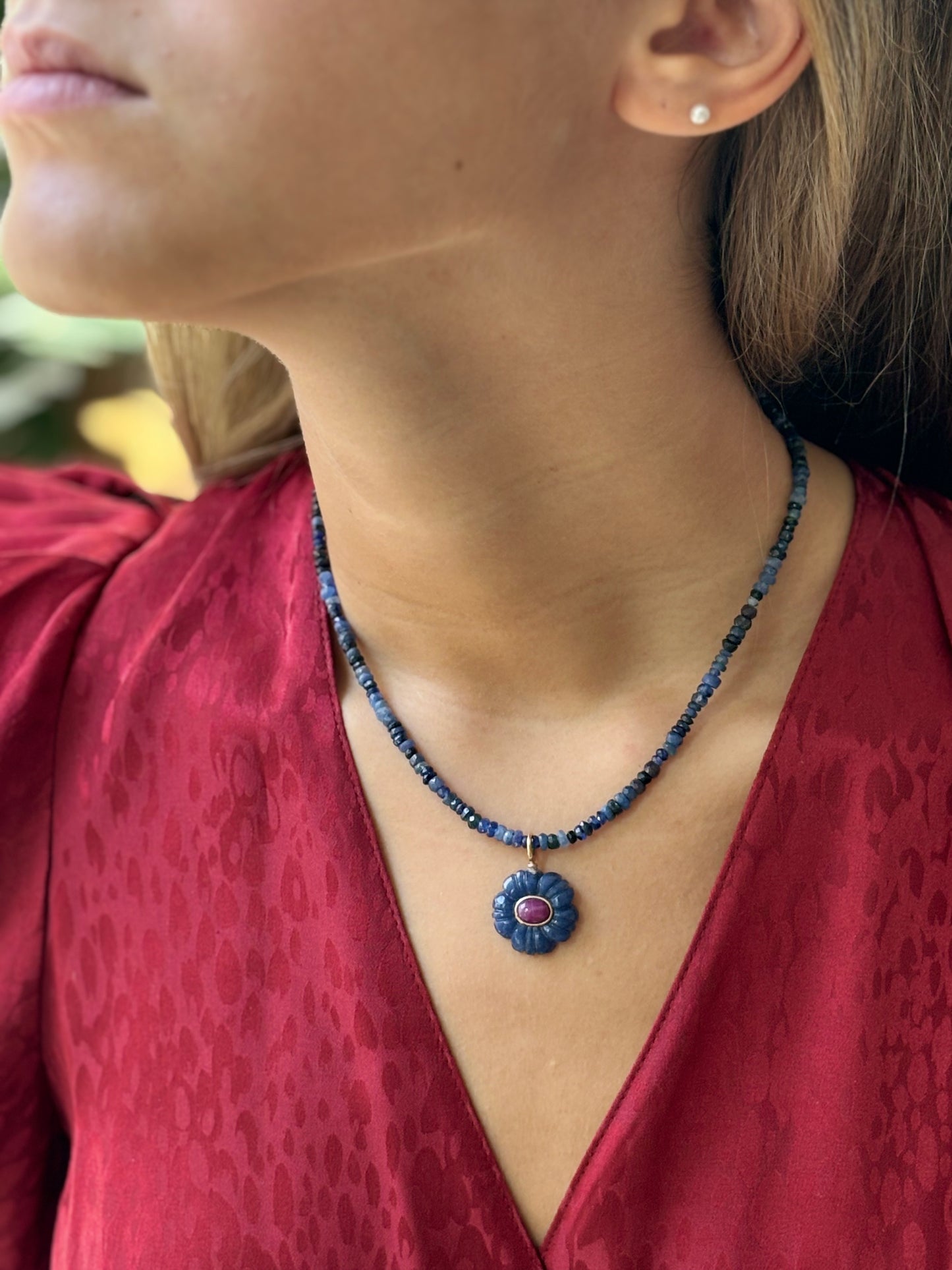 Blue Sapphire Necklace