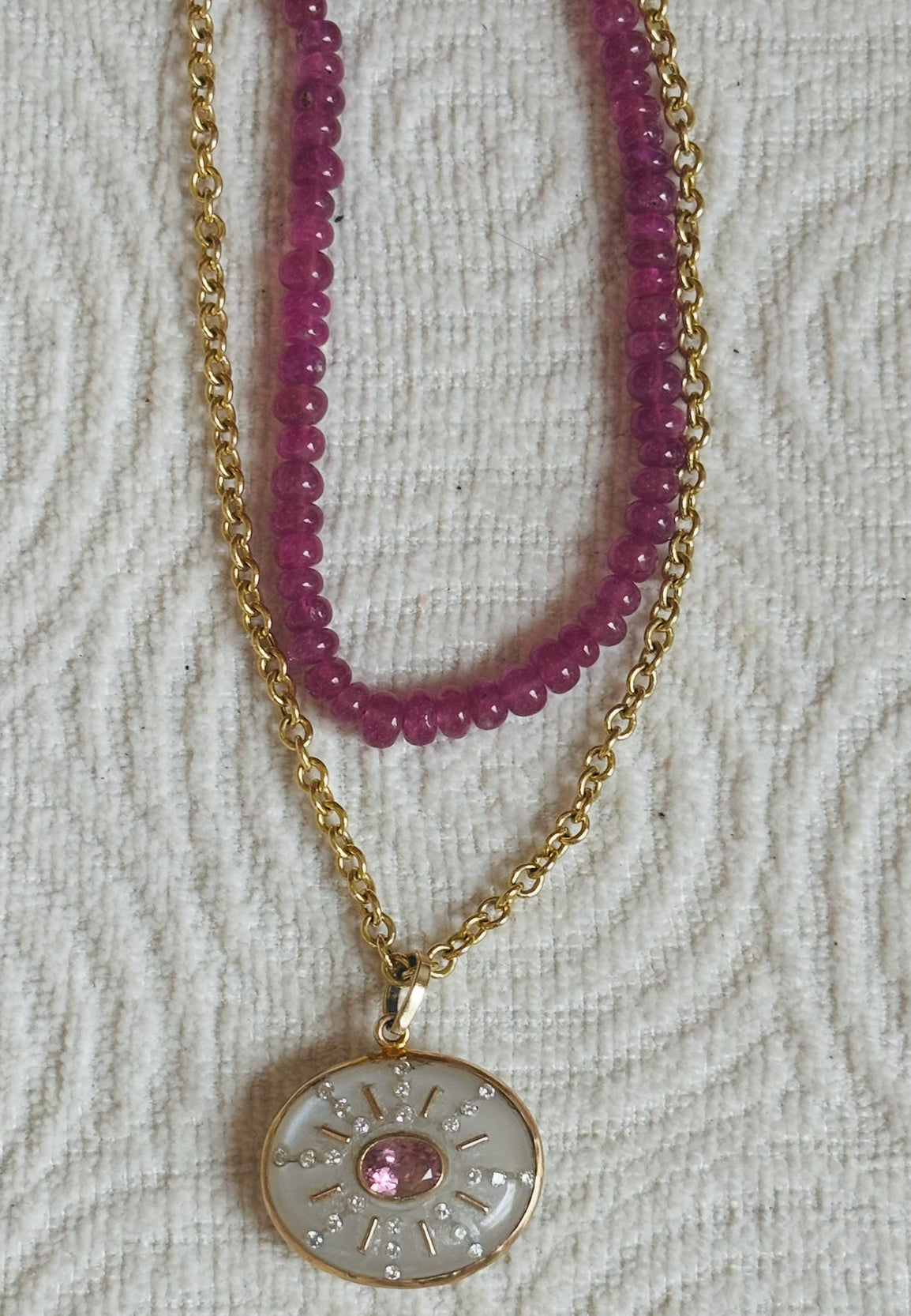 Pink Tourmaline Necklace