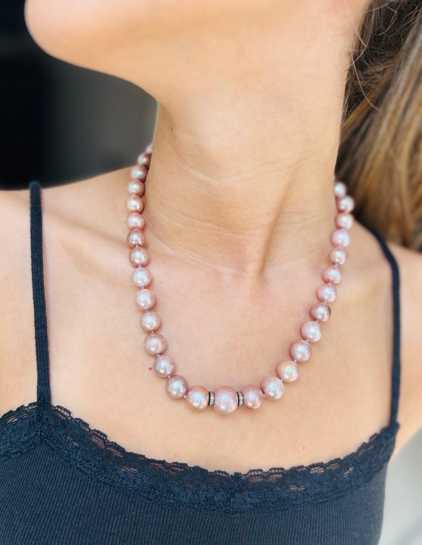 Pink Pearl Necklace