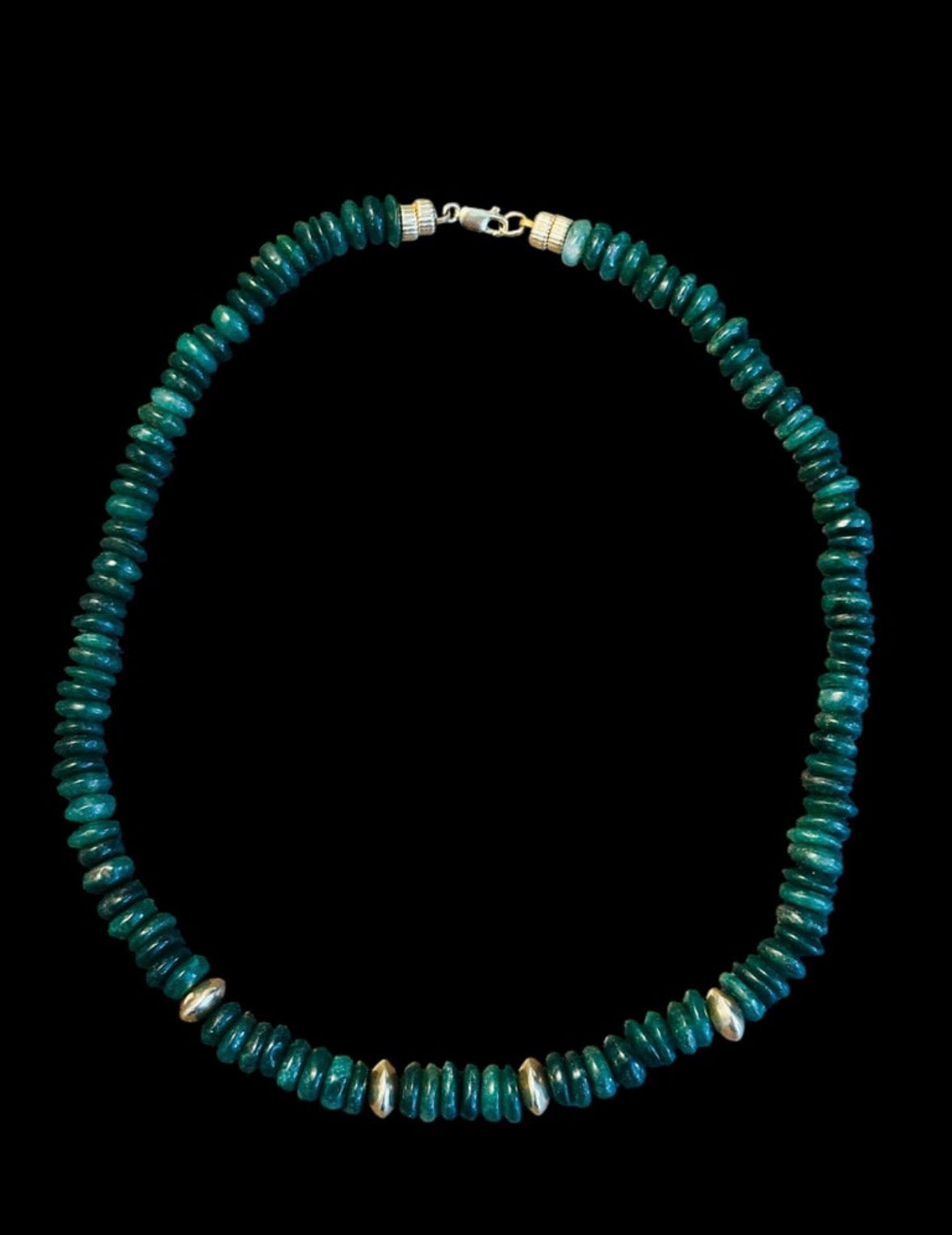 Green Aventurine and 14k Gold Necklace