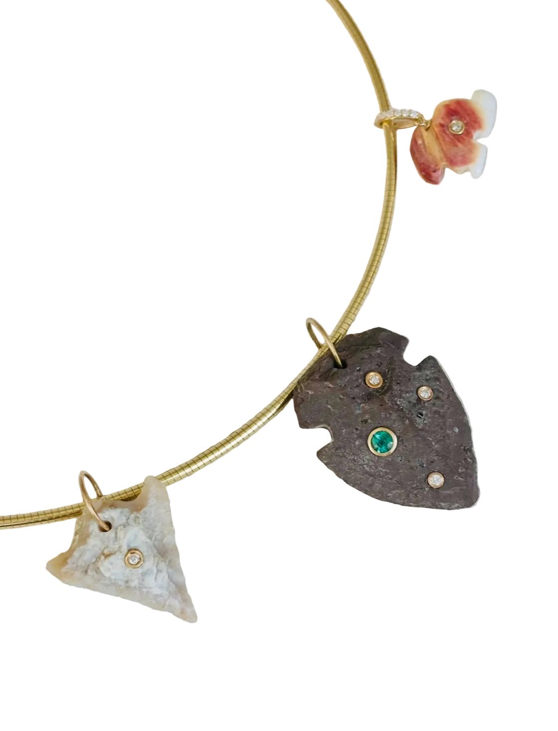 Arrowhead Pendant with Diamond