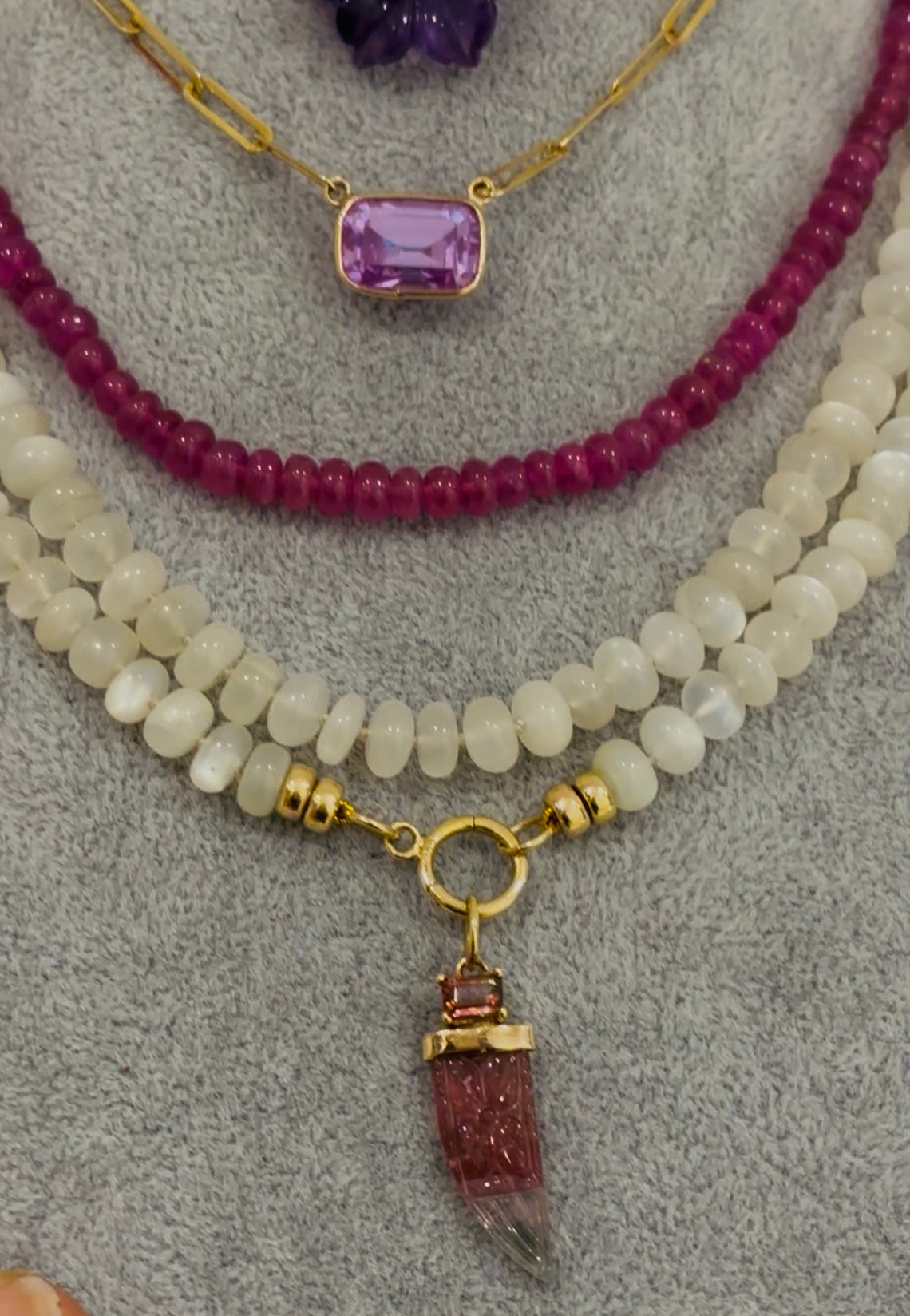 Pink Tourmaline Necklace