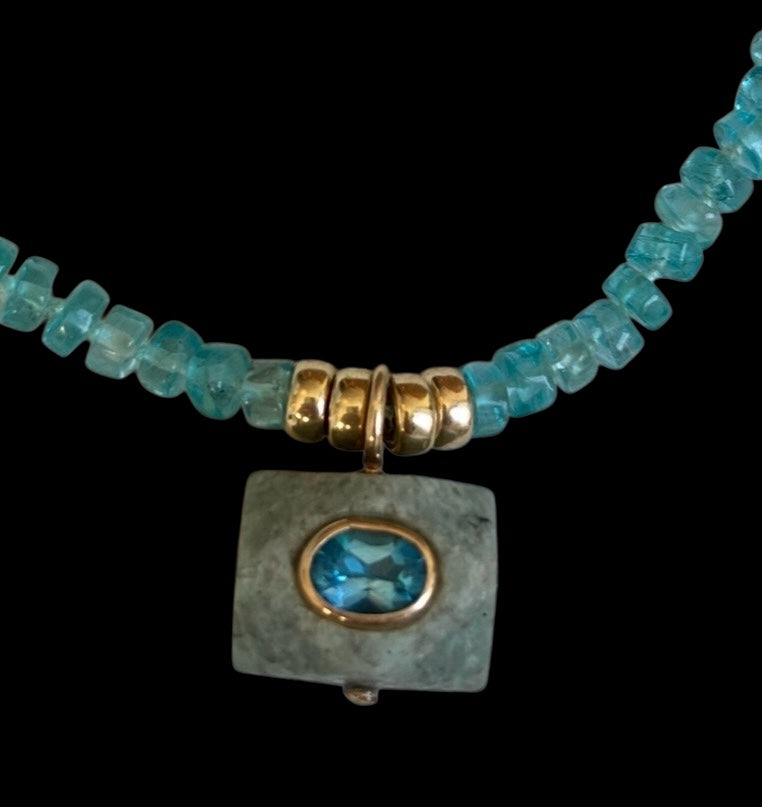 Apatite Pendant Necklace