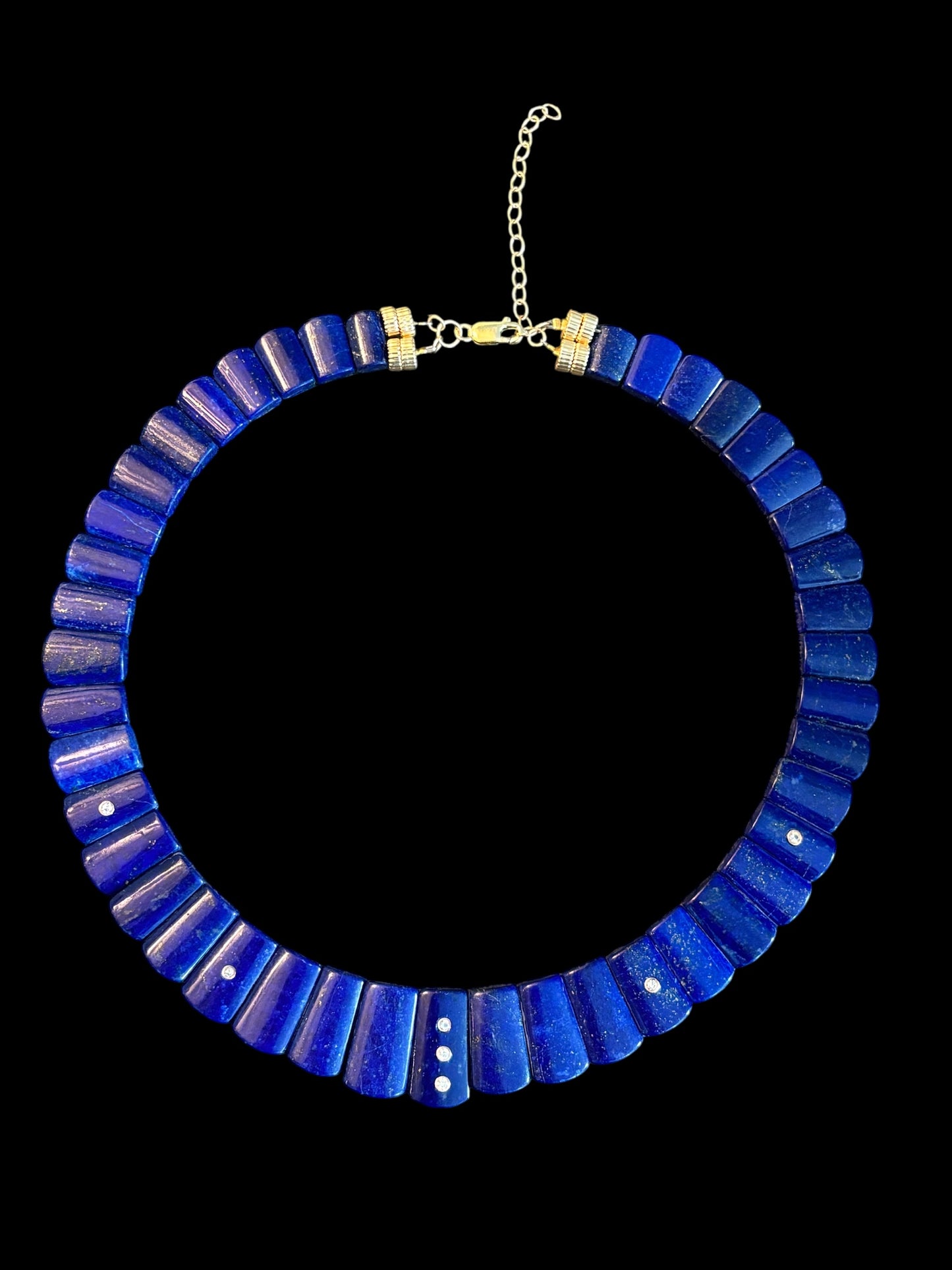 The CLEOPATRA, Lapis and Diamond Collar Necklace