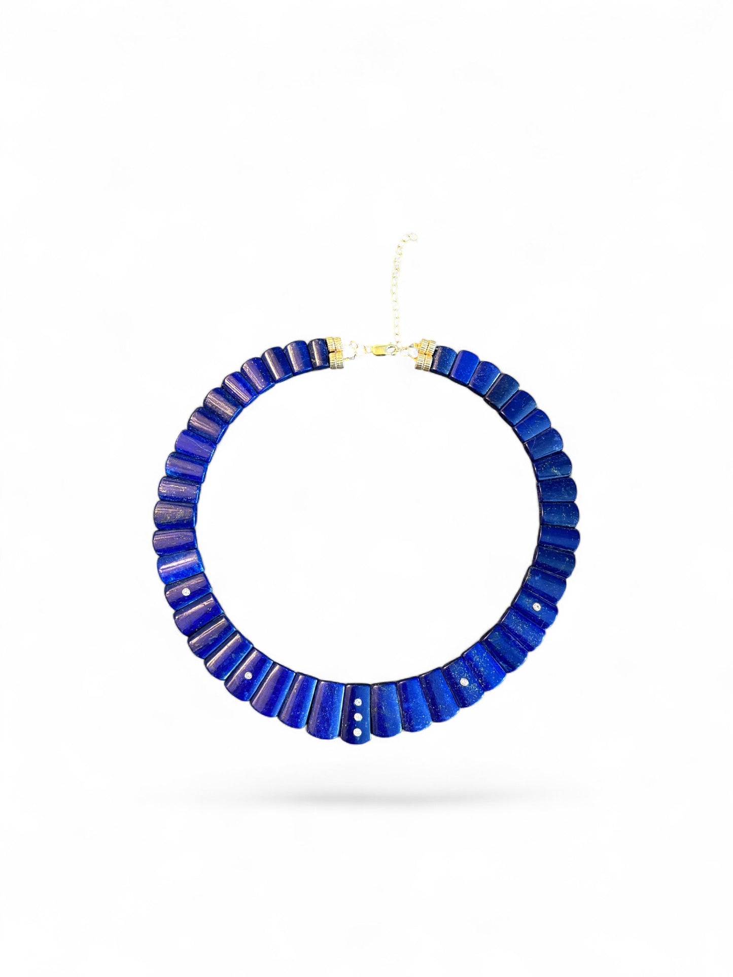 The CLEOPATRA, Lapis and Diamond Collar Necklace