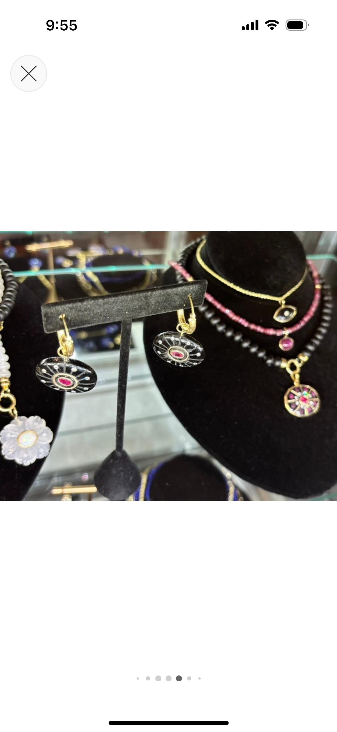 SOL Pendant, Black Onyx, Rubies & Diamonds