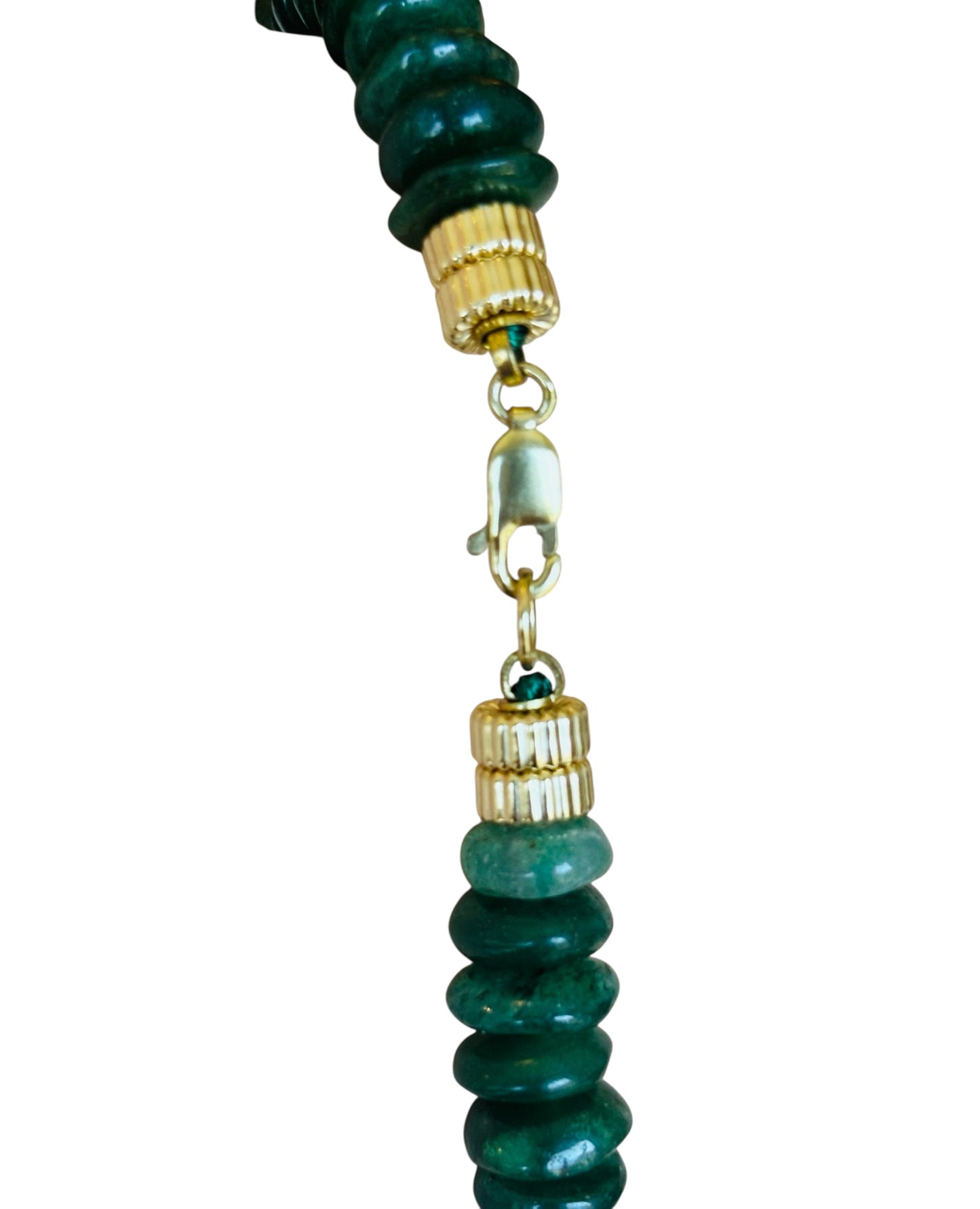 Green Aventurine & Gold Necklace