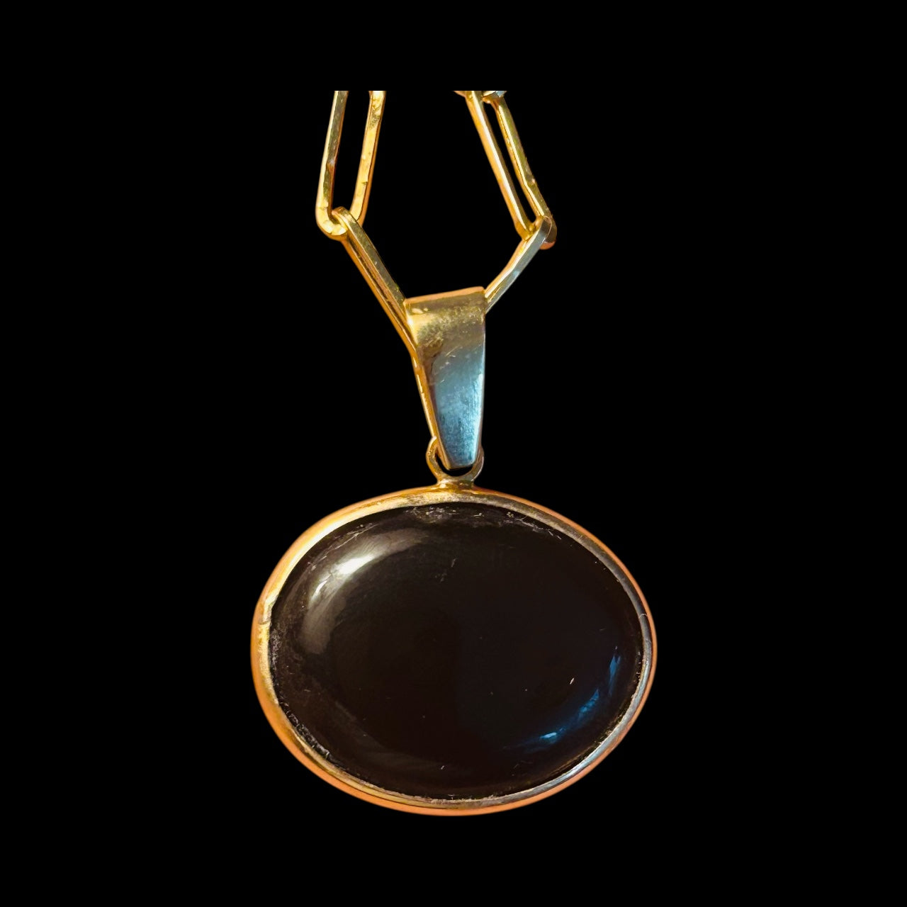SOL Pendant, Black Onyx, Citrine & Diamonds
