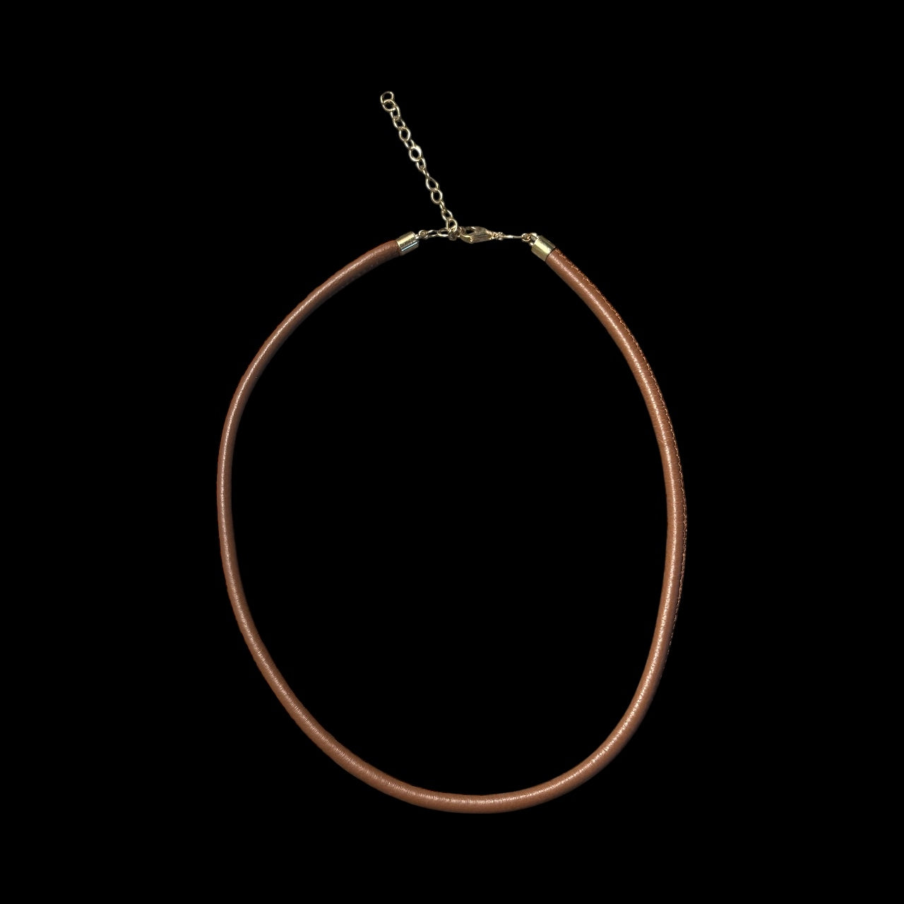 Brown Leather Cord Necklace