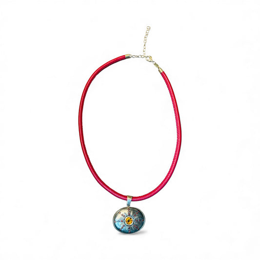 Red Leather Cord Necklace