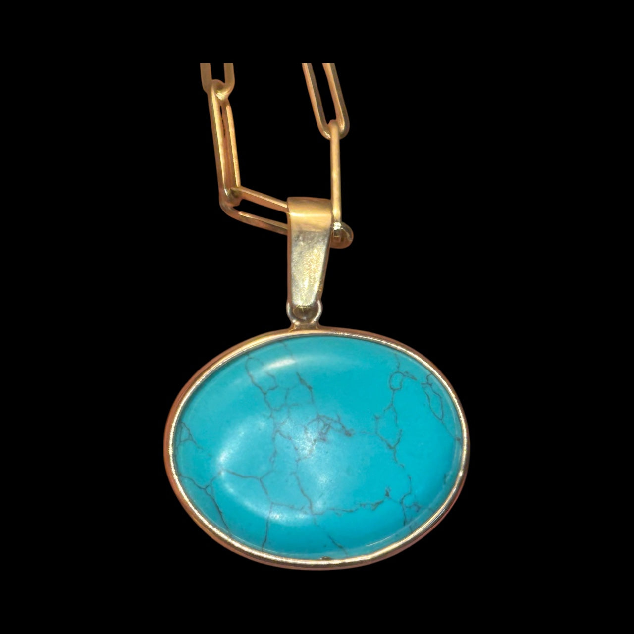 SOL Pendant, Turquoise, Sky Blue Topaz & Diamonds