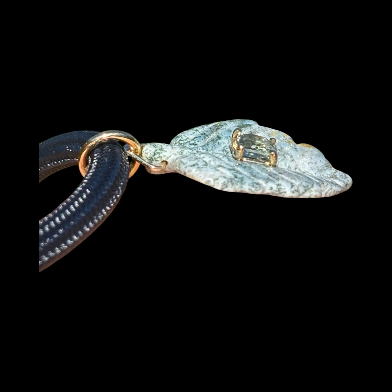 Indian Agate & Spinel Paracord Necklace