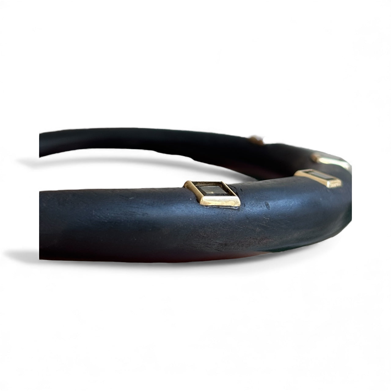 Wood & Citrine Collar Necklace