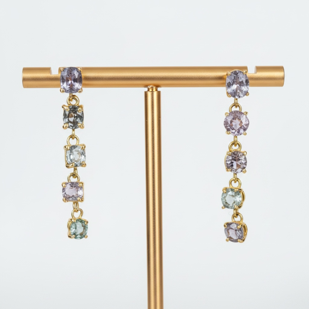 Spinel Drop Earrings