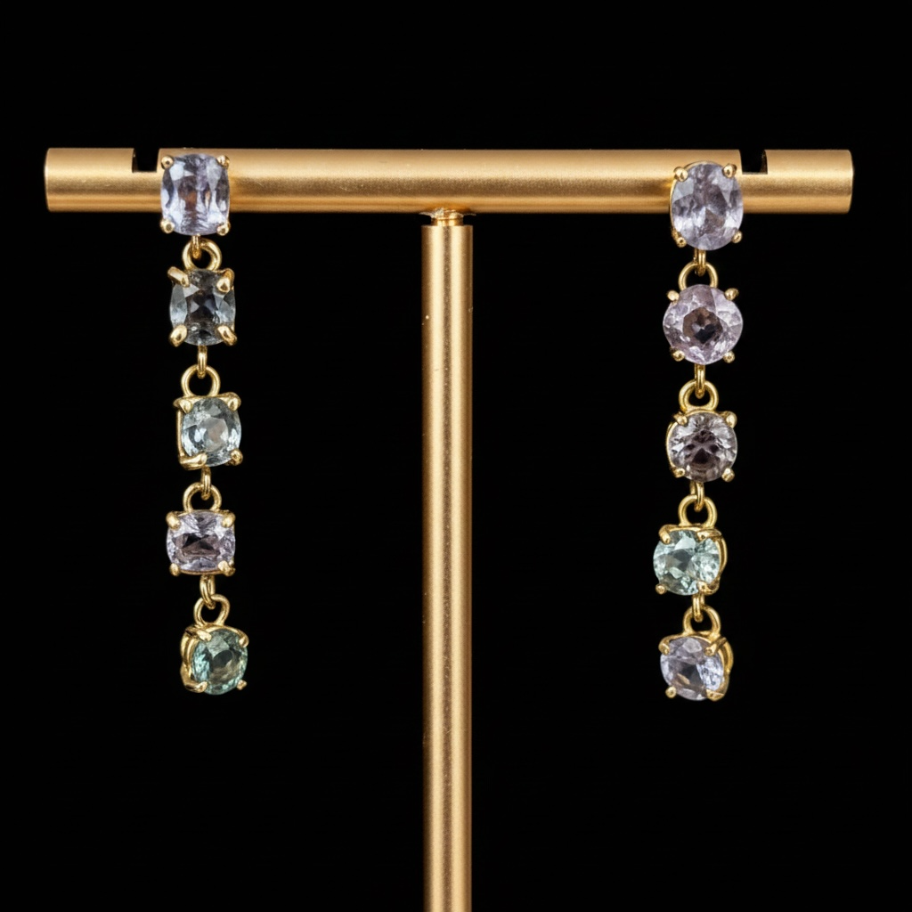 Spinel Drop Earrings