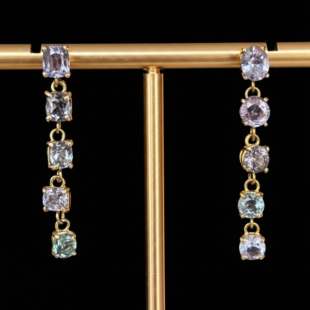 Spinel Drop Earrings