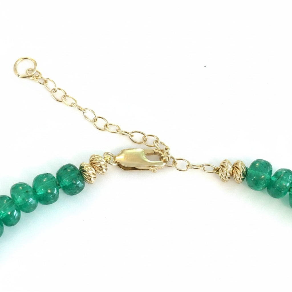 Epic Emerald Rondelle Necklace