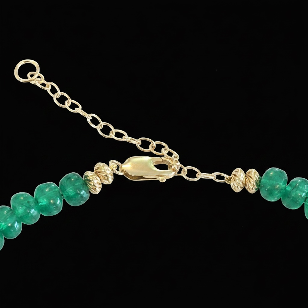 Epic Emerald Rondelle Necklace